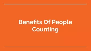 Benefits of People Counting | RealCount Benefits