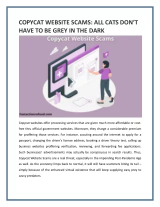 copycat website scams all cats don t have to be grey in the dark