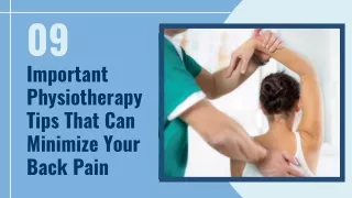 09 Important Physiotherapy Tips That Can Minimize Your Back Pain