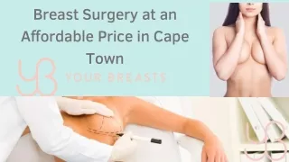 Breast Surgery at an Affordable Price in Cape Town