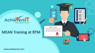 MEAN Training in Bangalore