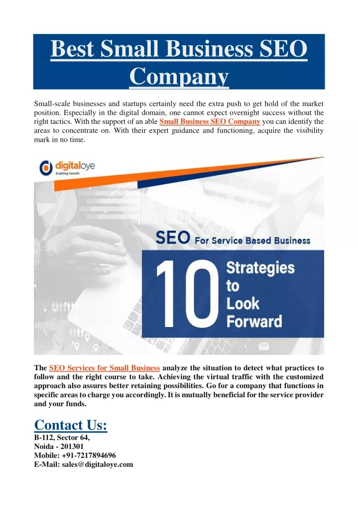 best small business seo company