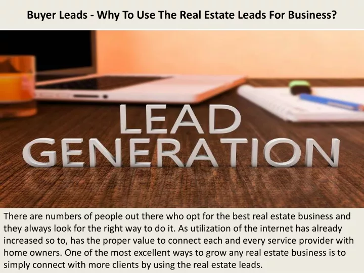 buyer leads why to use the real estate leads for business