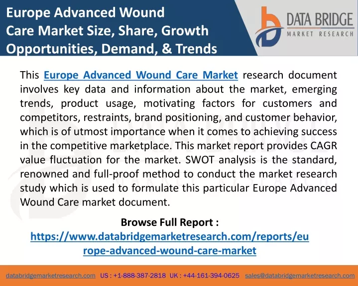 europe advanced wound care market size share