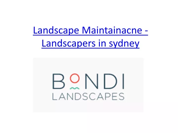 landscape maintainacne landscapers in sydney