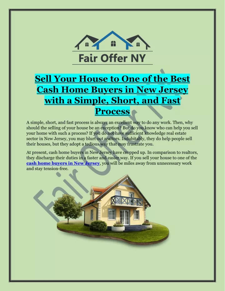 sell your house to one of the best cash home