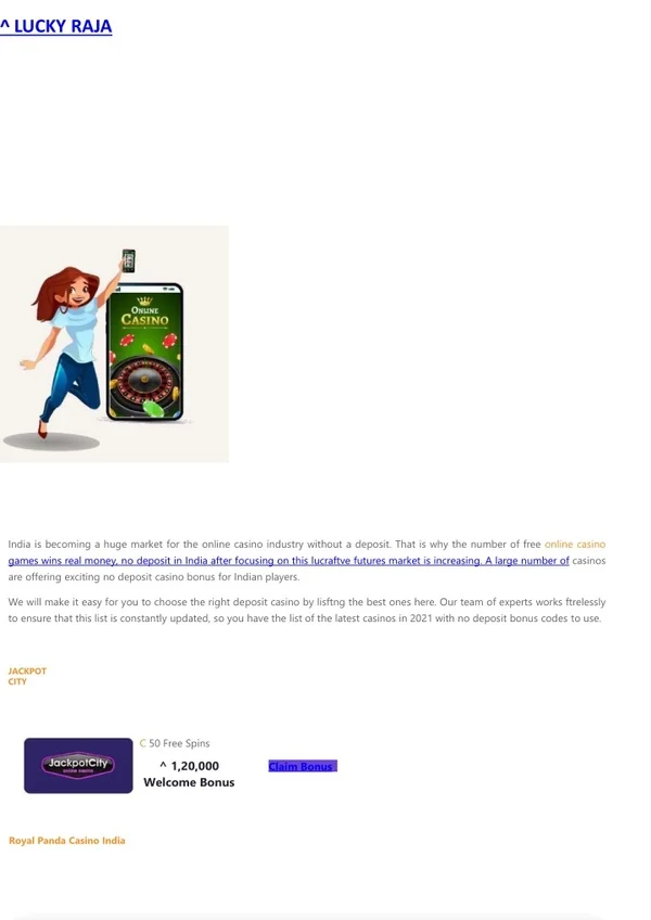 No Deposit Casino Bonus