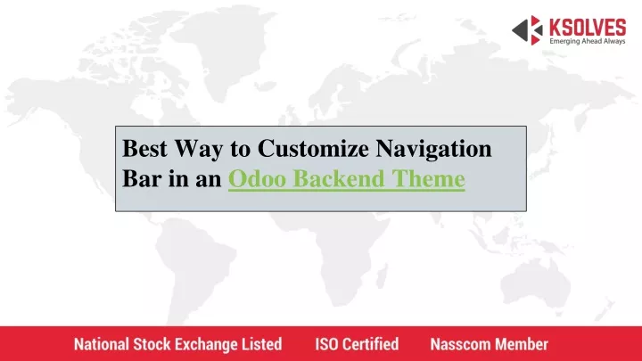 best way to customize navigation bar in an odoo