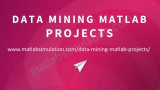 data mining matlab projects