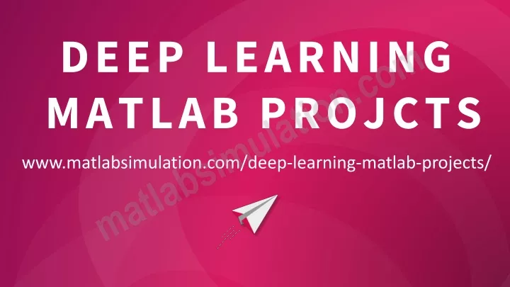 deep learning matlab projcts