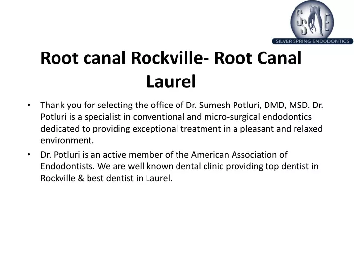 root canal rockville root canal laurel