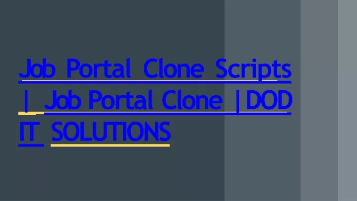 job portal clone scripts job portal clone