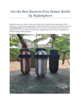 Protein Shaker Bottle with Unique Design | ShakeSphere AU