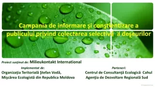 Campania de informare şi conştientizare