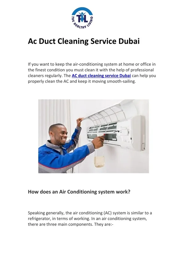 PPT - Ac Duct Cleaning Service Dubai PowerPoint Presentation, free ...