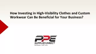 How investing in high visibility clothes and custom workwear can be good for your business