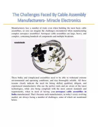 manufacturers face a number of trials even when