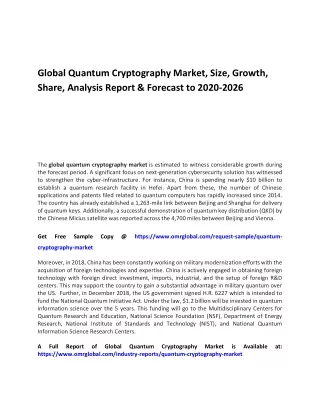 Global Quantum Cryptography Market