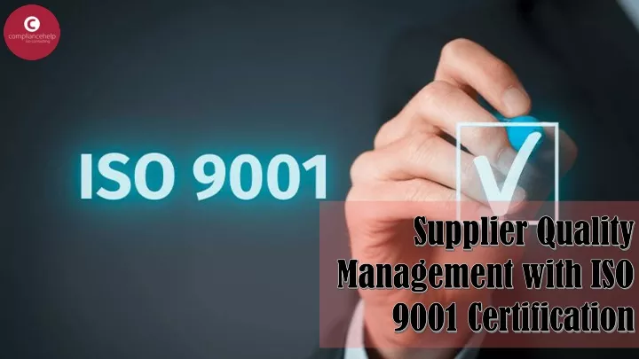 supplier quality management with iso 9001