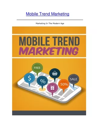 Mobile Trend Marketing
