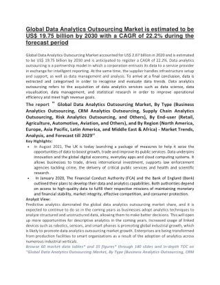 global data analytics outsourcing market