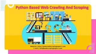 python based web crawling and scraping