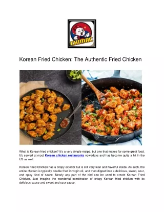 Korean Fried Chicken - The Authentic Fried Chicken-converted