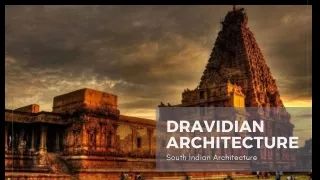 dravidian architecture south indian architecture