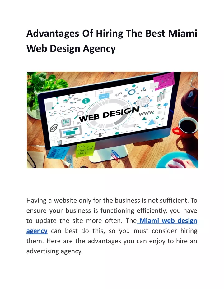 advantages of hiring the best miami web design