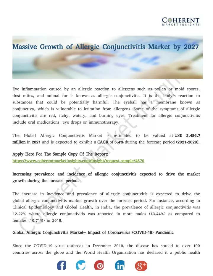 massive growth of allergic conjunctivitis market