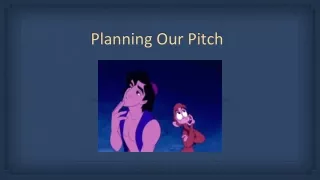 Planning Your Pitch