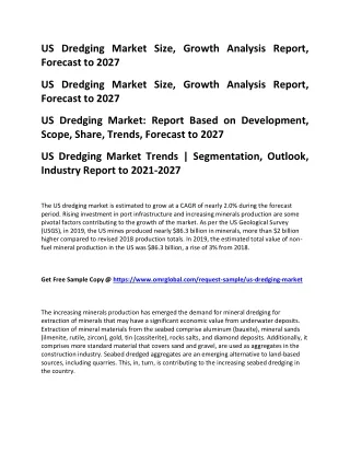us dredging market size growth analysis report