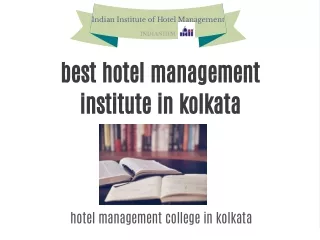 hotel management college in kolkata