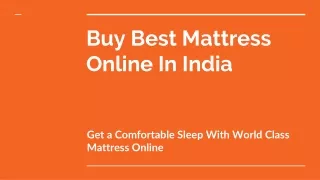 buy best mattress online in india
