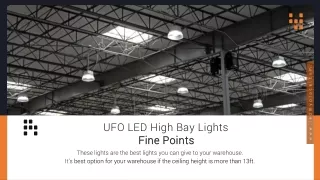 UFO LED High Bay Light For Warehouse Lighting