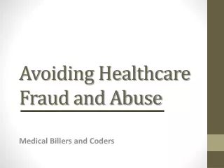 avoiding healthcare fraud and abuse