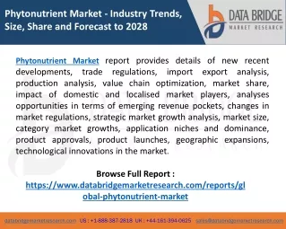 phytonutrient market industry trends size share