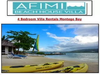 4 Bedroom Villa Rentals Montego Bay