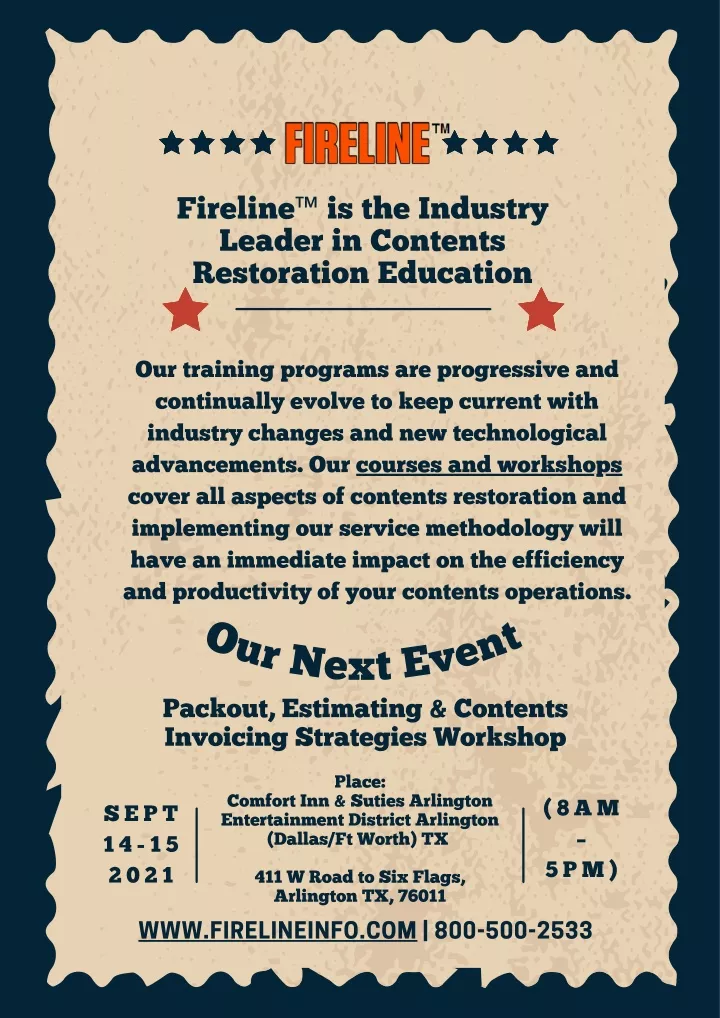 fireline is the industry leader in contents
