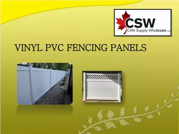 vinyl pvc fencing panels