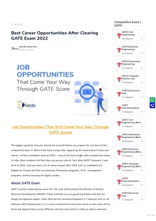 competitive exam gate