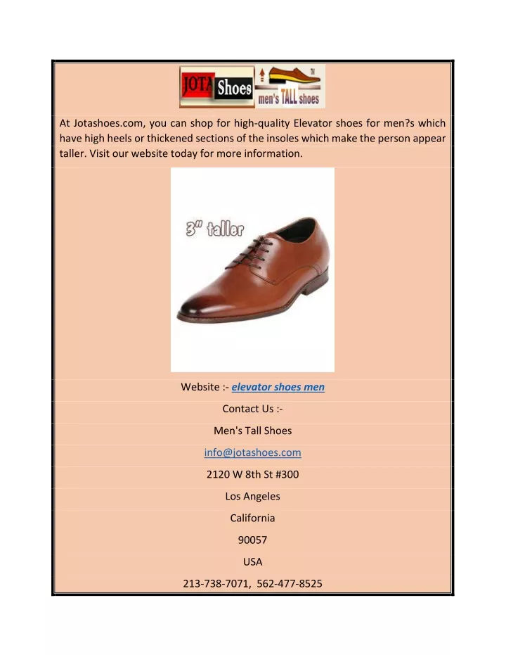 at jotashoes com you can shop for high quality
