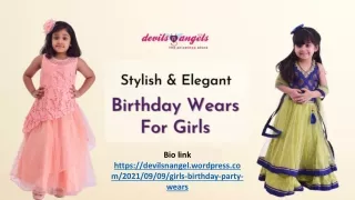 8 Stylish Birthday Wears For Girls
