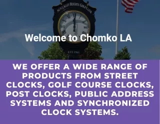 ChomkoLA Clock and Communication System 2021