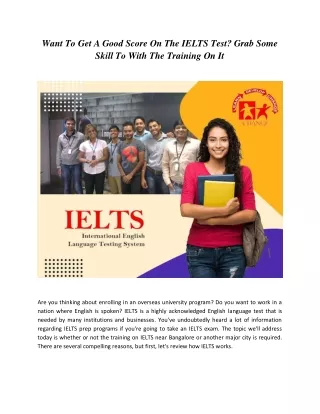 want to get a good score on the ielts test grab