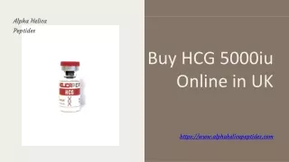 Buy HCG 5000iu Online in the UK - Alpha Helica Peptides
