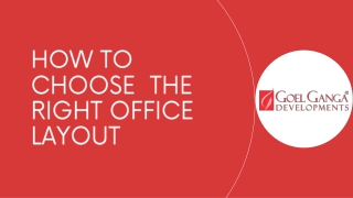 how to choose the right office layout