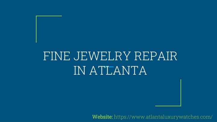 fine jewelry repair in atlanta