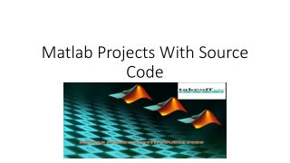 Matlab Projects With Source Code