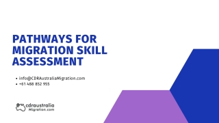 Pathways for Migration Skill Assessment